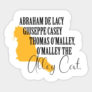 Aristocats homas o'malley Sticker